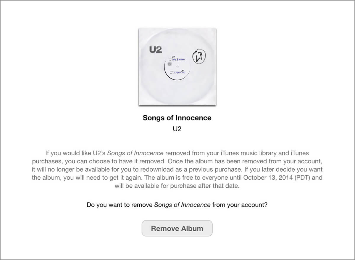 Songs Of Innocence de U2 (Itunes)