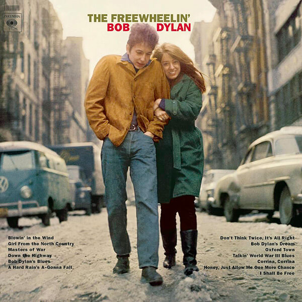 Pochette de l'album The Freewheelin' Bob Dylan